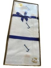 Vintage Zarina Initiale J bestickte Taschent&uuml;cher verpackt