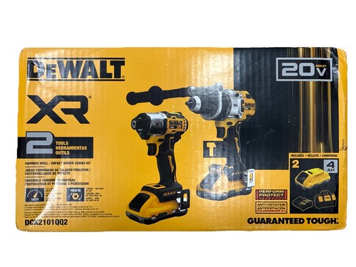 NEW DEWALT DCK2101QQ2 Brushless 20V MAX XR 2-Tool Hammer Drill/Impact Combo Kit