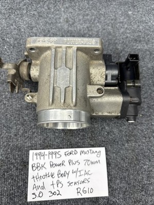 94-95 Ford Mustang BBK Power Plus  70mm Throttle Body Satin 5.0 Iac TPS Sensor