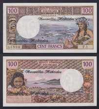 Institut D Emission D Outre-Mer New Hebrides 100 Francs 1970 P.-18A FDS/UNC