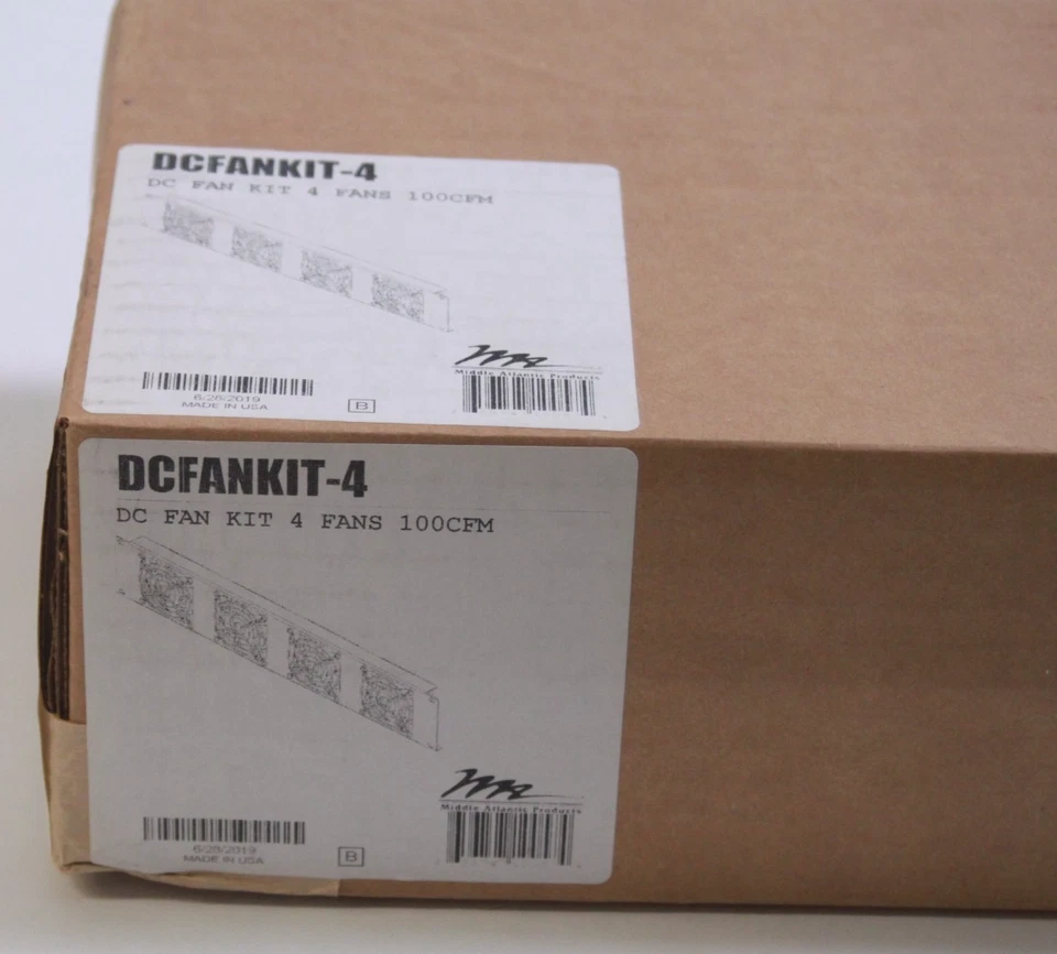 Middle Atlantic DCFANKIT-4 Rack Cooling 4 Fan Array. 2U - 19" NEW - Image 2 of 2