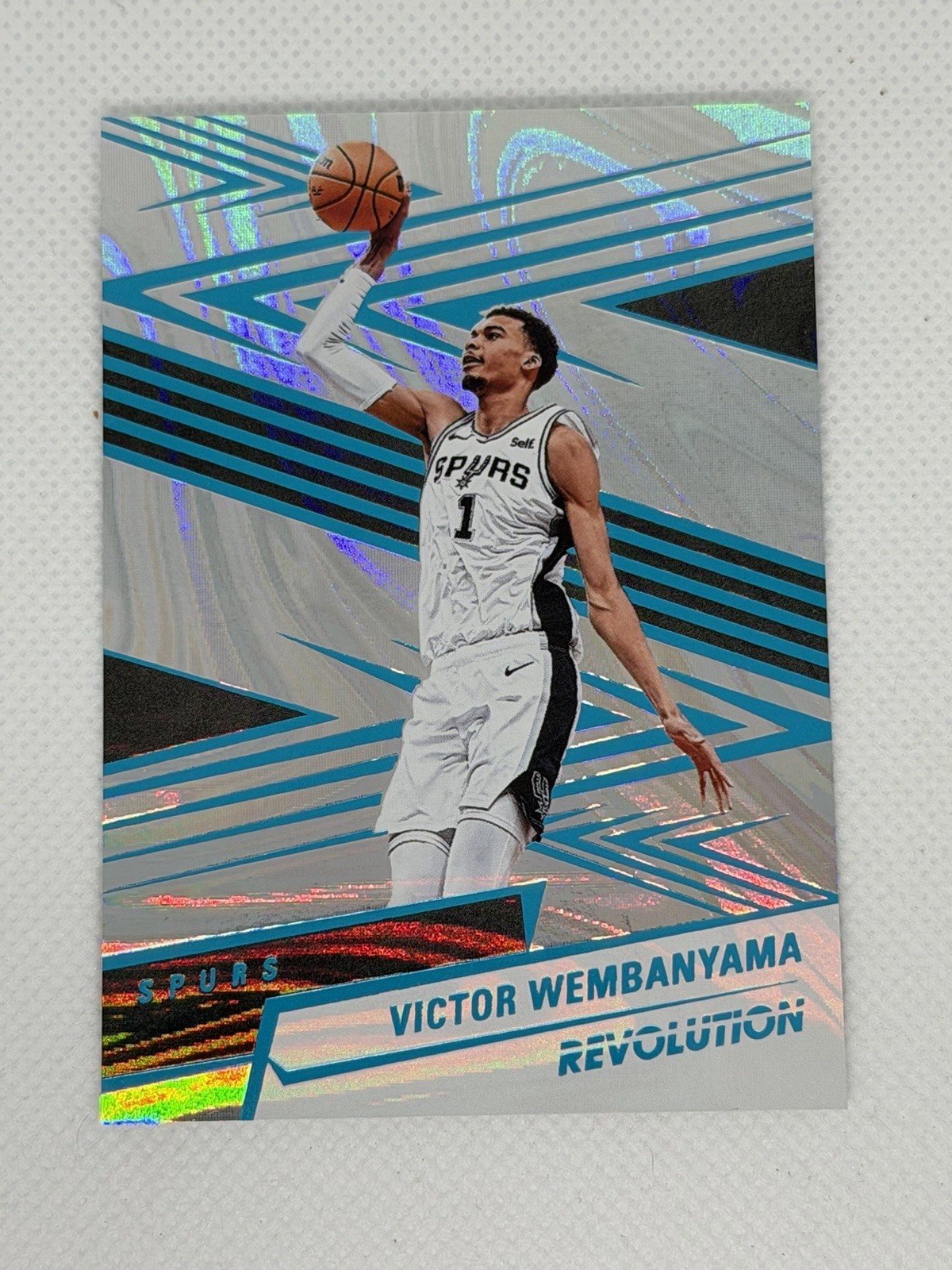 2024-25 Panini Revolution Victor Wembanyama #79 Teal Swirl /49