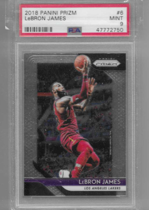 2018-19 Panini Prizm LeBron James #6 PSA 9 Mint