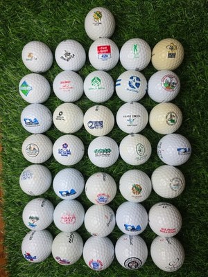 Lot of 36 Golf Balls Tulsa & Oklahoma Logos Mixed Brands Collectible Rare