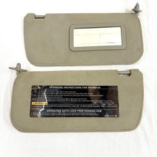 2000-2004 Nissan Xterra Sun Visors Pair Oem Gray Faint Smoke Odor 2000-2004 Nissan Xterra Sun Visors Pair Oem Gray Faint Smoke Odor
