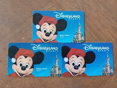 3 Disney Disneyland MICKEY Winter 3 Verse SPEOS PUBLICENTER NARBONI Pässe Sehr guter Zustand