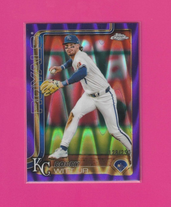 2025 Topps Chrome - Bobby Witt Jr. #93 Purple Raywave Refractor /250