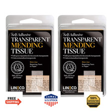 Lineco Archival Document Repair Tape: Paper, Book, Map, Photo Repair - 2 Pack