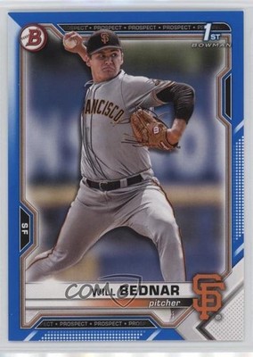 2021 Bowman Draft Blue 114/150 Will Bednar #BD-197 4z8