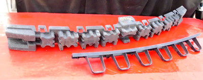 13 14 15 16 17 18 FORD C-MAX REAR BUMPER REINFORCEMENT IMPACT ABSORBER SET OEM