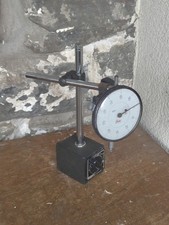 Used Engineering Tool Baty Magnetic Base and 001° Dial Gauge .