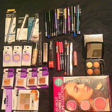 Assorted Full Size Makeup Lot - Face Palette, Eyeliner/Lip Pencils, Lip Items