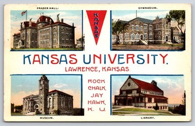 Fraser Hall Gymnasium Library Rock Chalk Jay Hawk Kansas University Lawrence