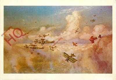 Ansichtskarte ~ KAISERLICHES KRIEGSMUSEUM, G.H. DAVIS, CLOSE UP, DH4 FORMATION