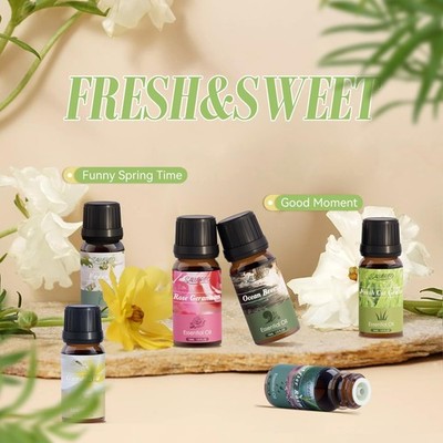 SALUBRITO Spring Fragrance Oils Set, Premium Essential Oils for Diffuser