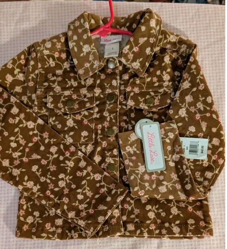 Little Lass Size 6 Corduroy Jacket, NWT