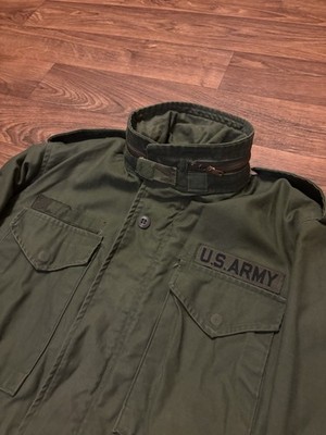 Vintage 70s Army M-65 OG-107 Cold Field Jacket w/ Hood and liner