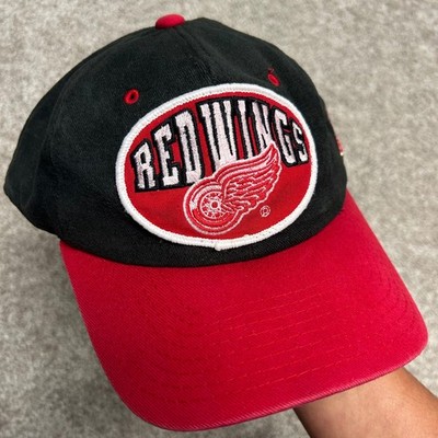 Vintage Detroit Red Wings Snapback Hat American Needle Nutmeg Mills Patch
