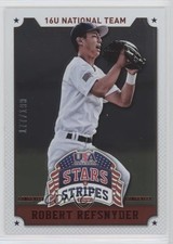 2015 Stars and Stripes Longevity Parallel Ruby /199 Rob Refsnyder Robert #84 0a3