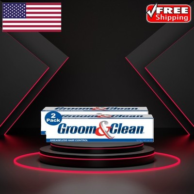 Groom and Clean Greaseless Hair Control 4.5 Oz (Pack of 2), Valid till 07/2028