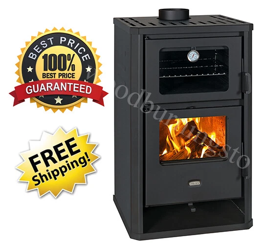 Cooking Wood Burning Stove Fireplace Oven Prity FG D 14,2kw. EcoDesign 2022  | eBay