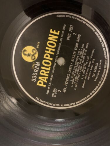 Sgt Pepper’s 1st Press Lp PMC 7027 XEX637-1/638-1 Mono Wide Spine - Picture 1 of 15