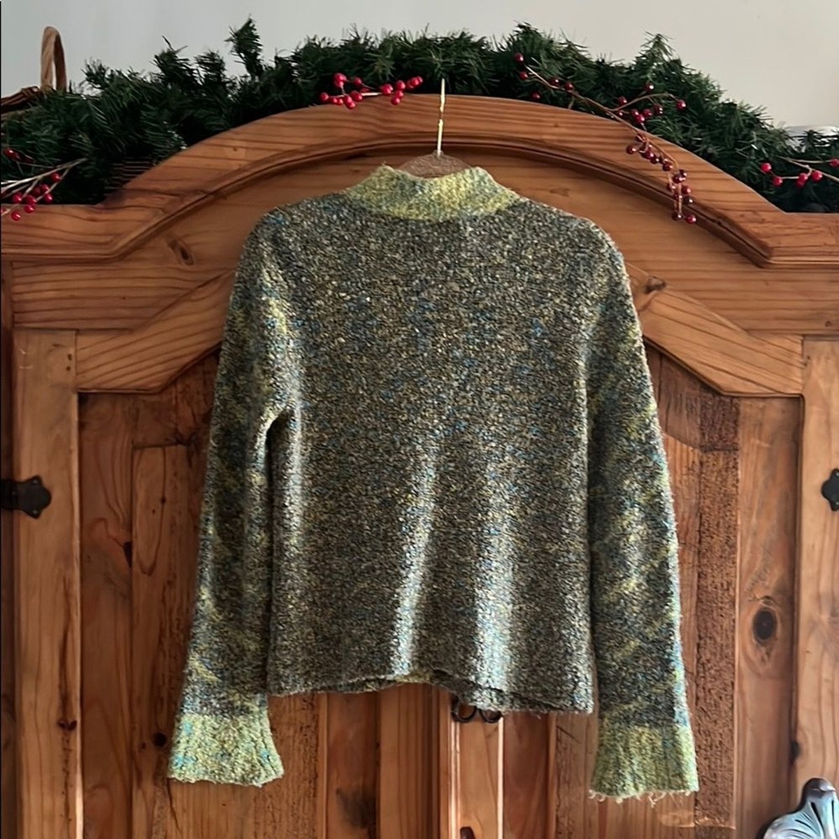 Nomadic Traders Green Boho Women's Sweater Size: Small (S) View 2