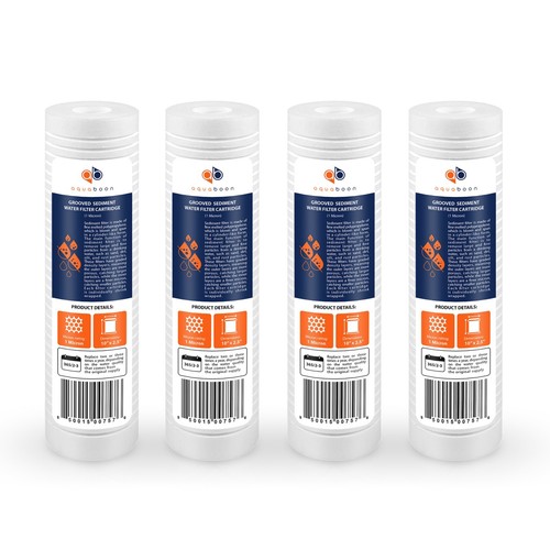 Grooved Sediment Water Filter 1 Micron 10 X 2 5 Size 4 PACK By grooved-sediment-water-filter-1-micron-10-x-2-5-size-4-pack-by