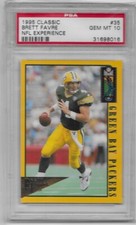 1995 Brett Favre PSA 10, Classic NFL EXPERIENCE GOLD, POP 1, Packers
