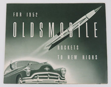 Vintage For 1952 Oldsmobile Rockets To New Highs Green Tint Brochure Vintage For 1952 Oldsmobile Rockets To New Highs Green Tint Brochure