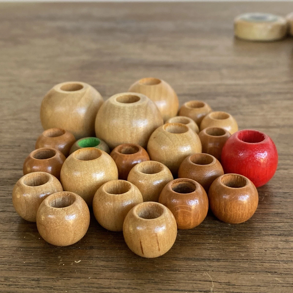 Vintage macrame shop beads