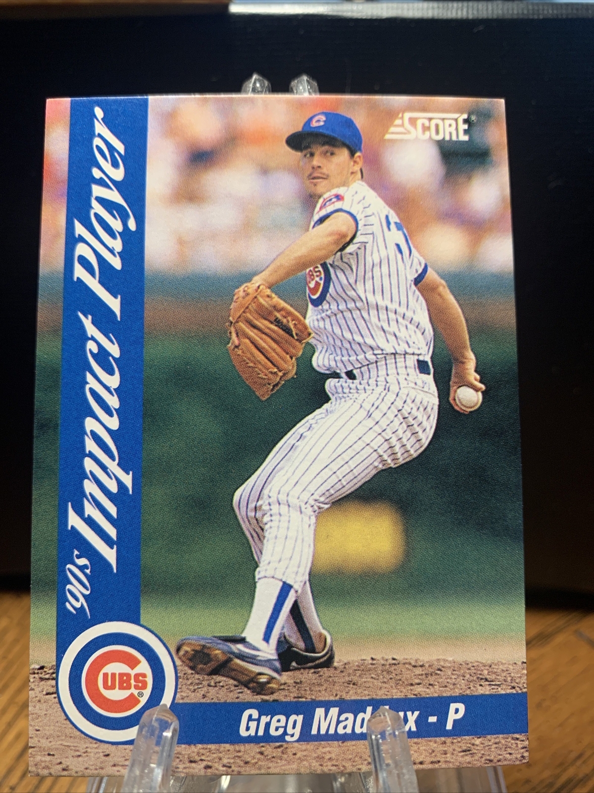 1992 Score Impact Player Greg Maddux #77 Chicago Cubs