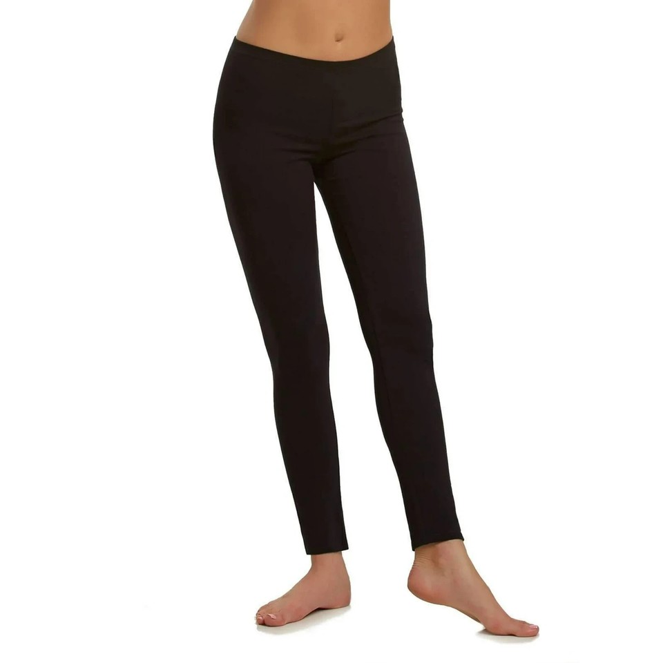 Felina NWT Black Cotton Modal Leggings Lightweight Breathable Leggings