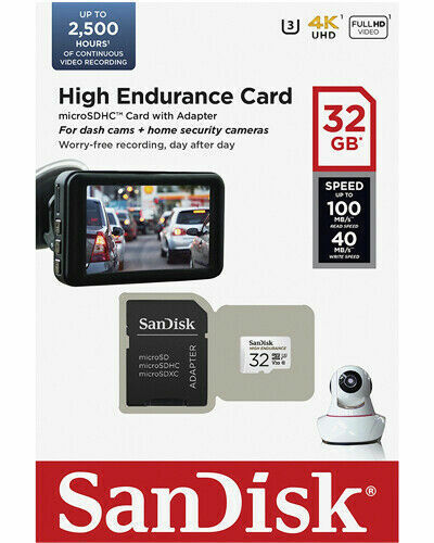 SanDisk High Endurance 32GB 64GB 128GB Micro SD Security Dash Cam Memory Card AU - Picture 3 of 12