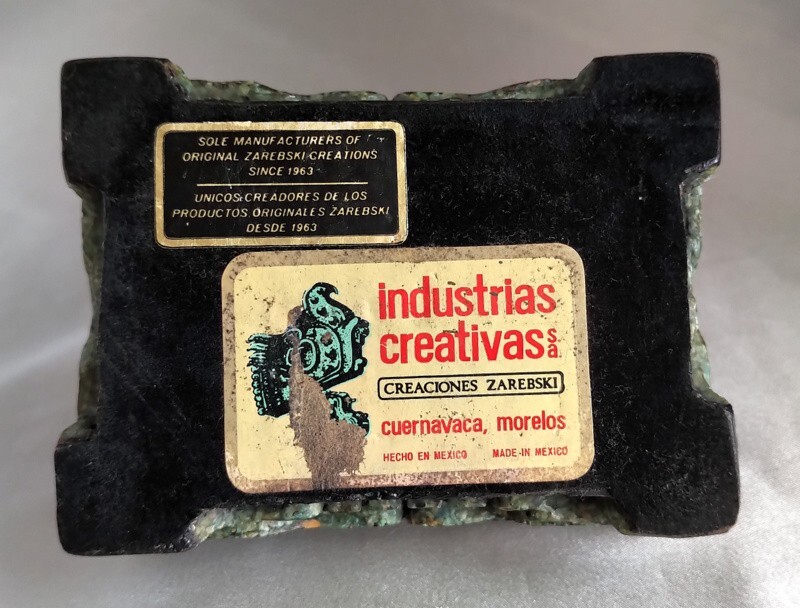 Vintage Industrias Creativas ZAREBSKI Creations Mexican Malachite