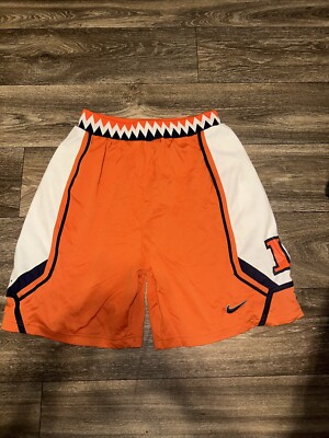Nike Authentic University Of Illinois Basketball Shorts Men's Small
