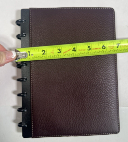Levenger Circa Foldover Notebook Size Junior Cordova Leather Oxblood New in Box - Picture 9 of 18