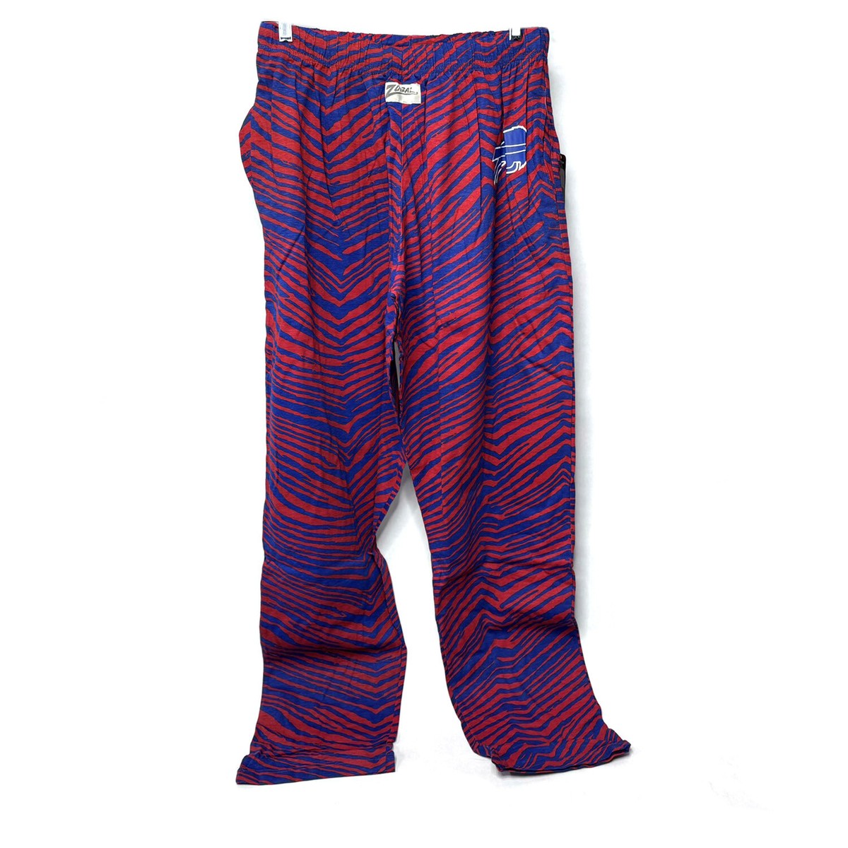 Zubaz - Buffalo Bills Blue/Red Zebra Pants Left Hip Logo | eBay