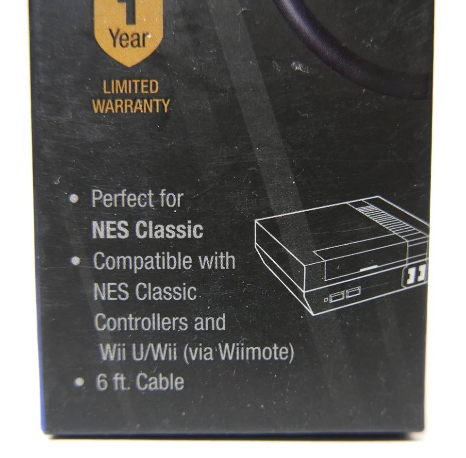 Nintendo NES SNES Classics /Wii U/ Wii 6 ft. Controller Extension Cable Sealed - Image 3 of 4
