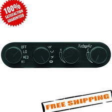 Vintage Air 491229 Gen Ii Streamline 4-knob Control Panel Black Anodized Finish