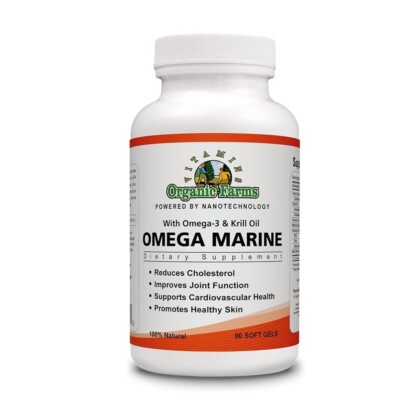 Omega Marine - 90 Softgel - 100% Natural Dietary Supplement, Made in USA