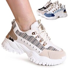 Baskets À Talons Épais Pour Femmes