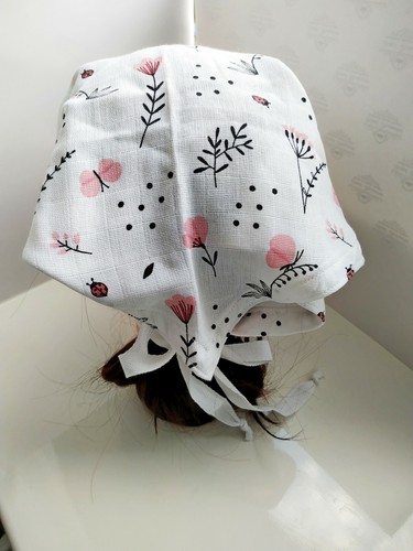 Women Sun Hat Scrub Hat Nurse Kerchief Bandana Head Wraps Muslin - Picture 3 of 7
