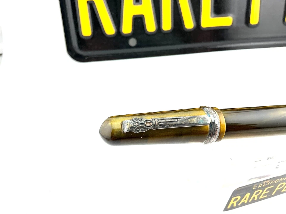 Pluma Estilográfica MARLEN Marc Chagall Años 90 Celuloide Oliva 18K Med Nueva en Caja NUEVA SIN CAJA Foto 4 de 4