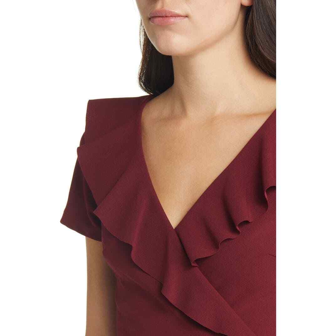 Altar'd State Faux Wrap Dress Burgundy Size M | eBay