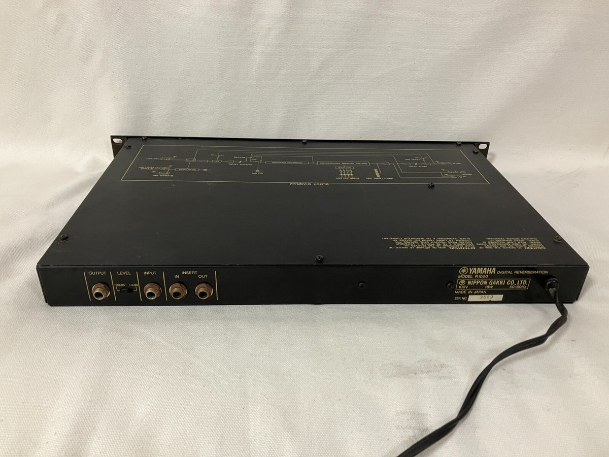 YAMAHA デジタルリバーブ R1000 (b) YAMAHA Yamaha R1000 Digital Reverb デジタルリバーブ ヤマハ