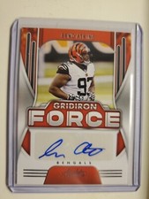Geno Atkins Auto 2021 Gridiron Force Panini Absolute #GF17 25/49 Bengals
