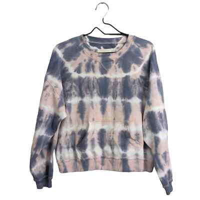 Lucky Brand oversized pink gray tie dye sweatshirt with pouch pocket size  XS | eBay