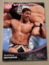 2021 Upper Deck AEW Spectrum Anthony Bowens The Acclaimed✂️ Beach Parallel 3/10
