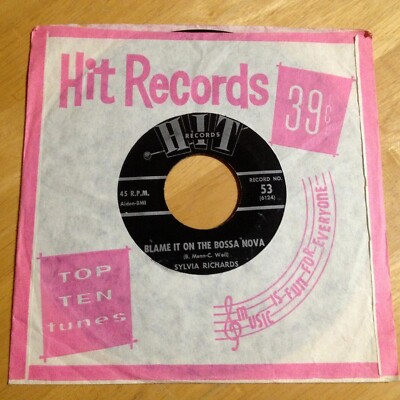Sylvia Richards 45 Blame It On The Bossa Nova/ Leroy Jones Let's Limbo Some More